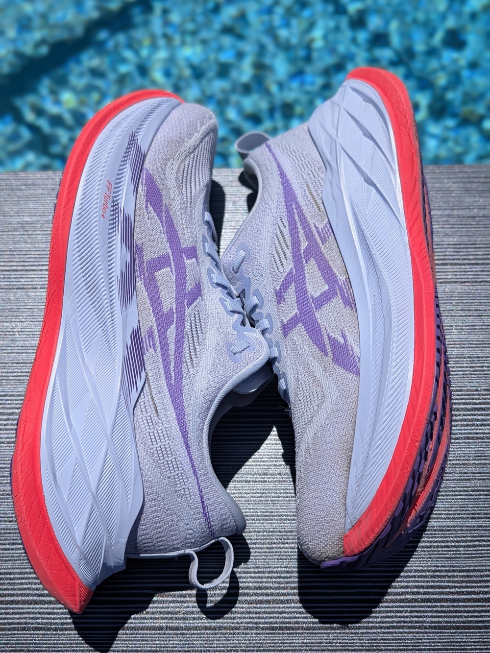 ASICS Superblast 2 Mens Size 8 Greyish Purple Coral Reef Running Shoe 1013A142 - Picture 10 of 13